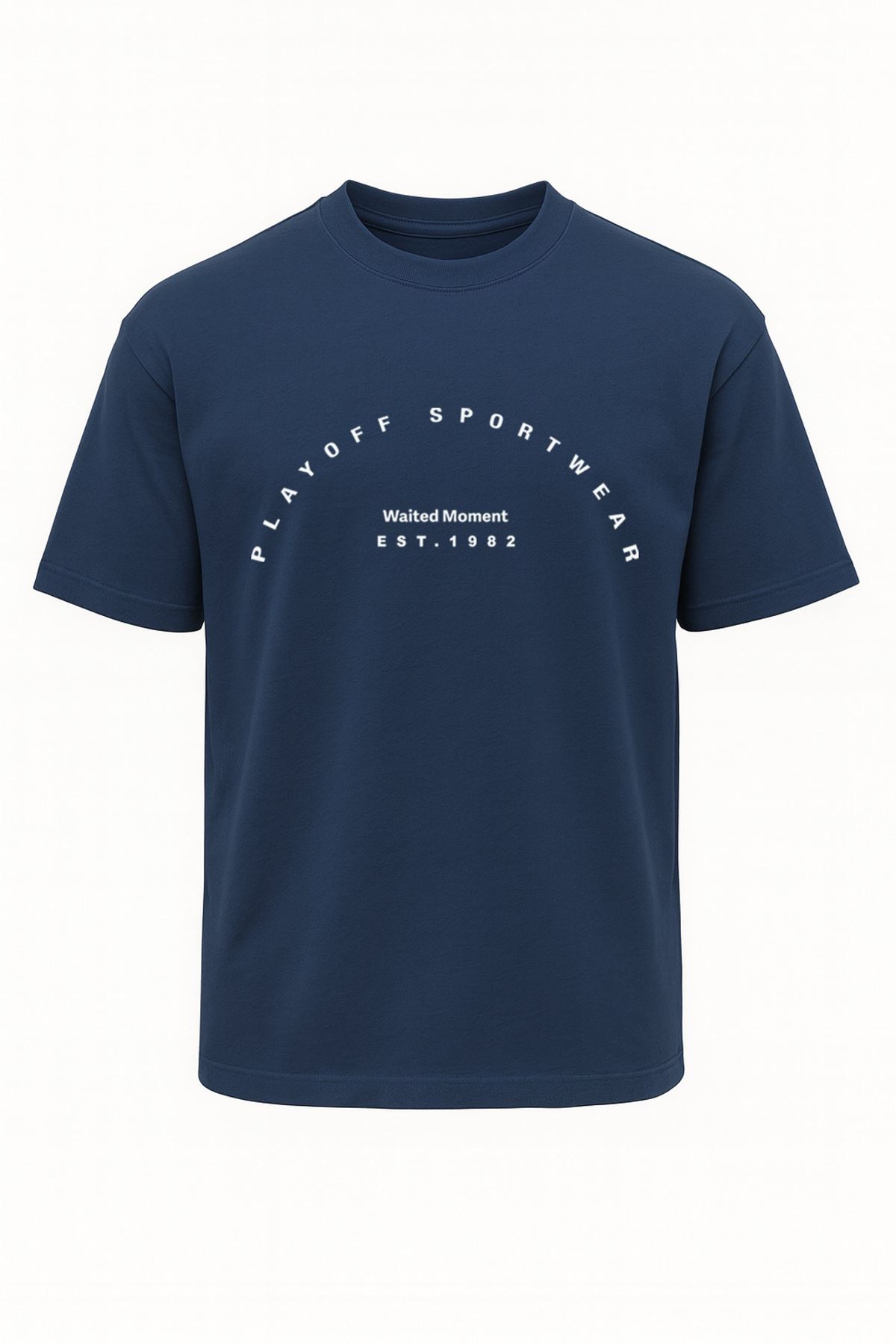 Playoff Spor T-Shirt Mavi