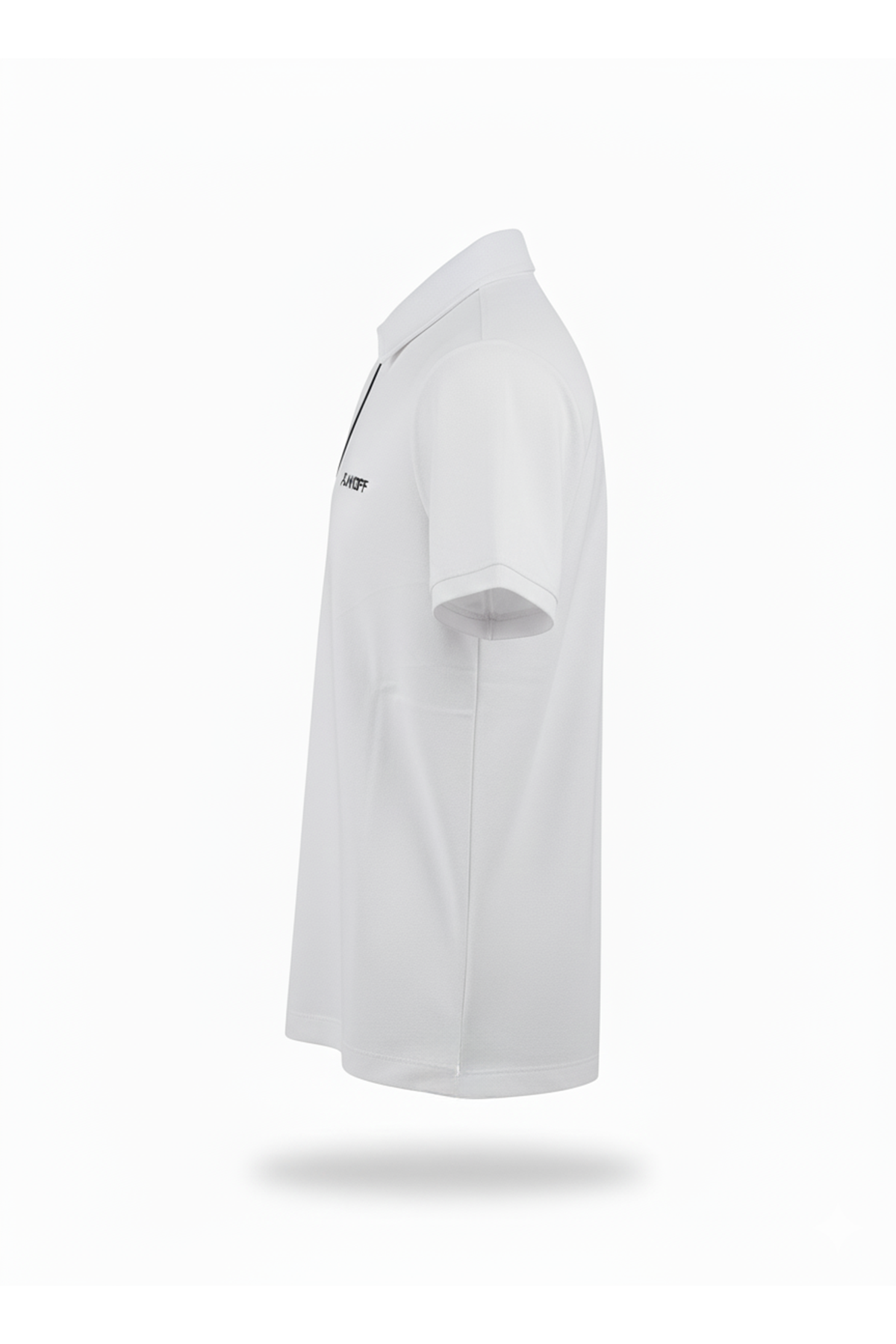 Playoff Polo Yaka Penye T-Shirt Beyaz