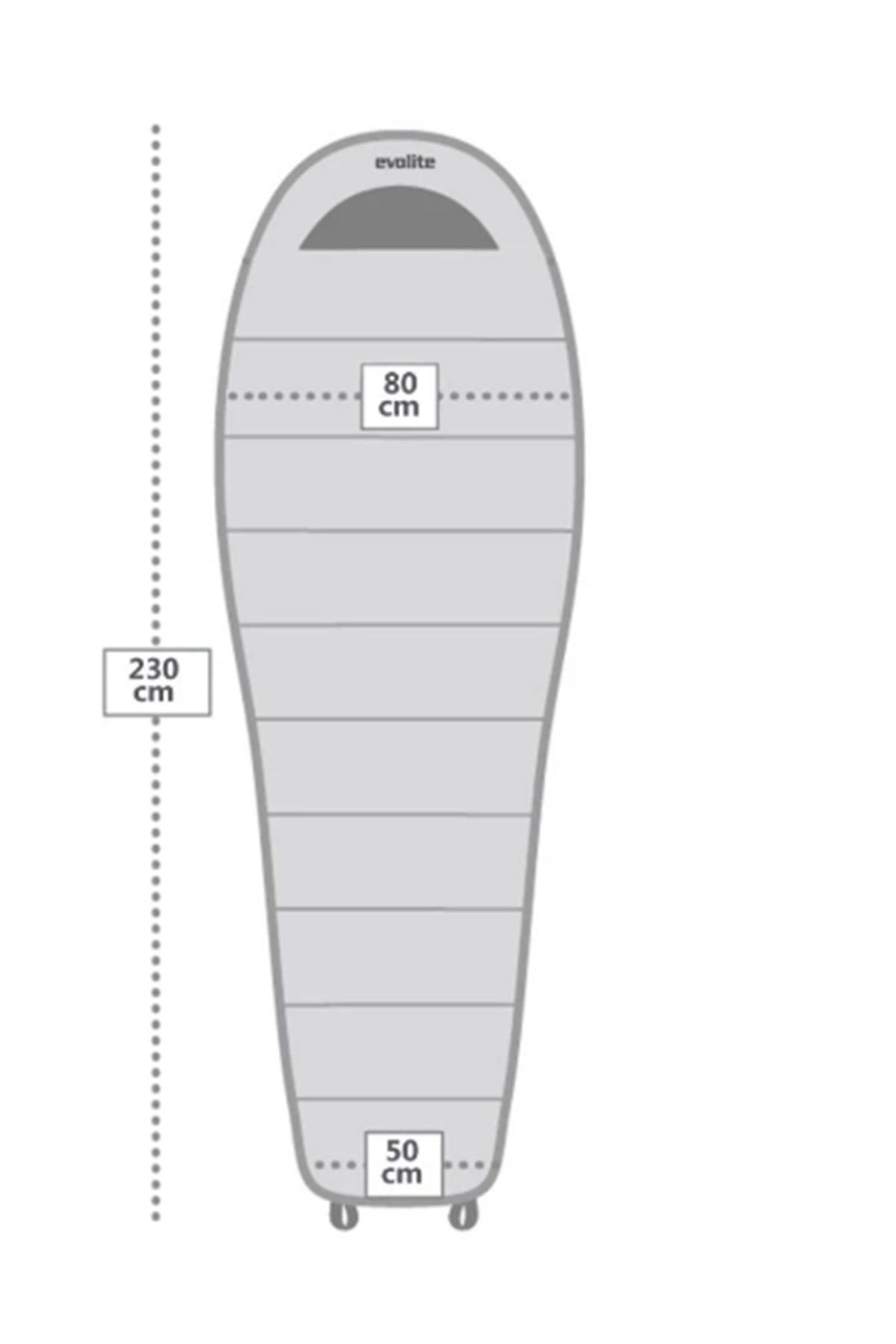 Evolite Alfa Playoff Pro 0°C Mumya Tipi Uyku Tulumu
