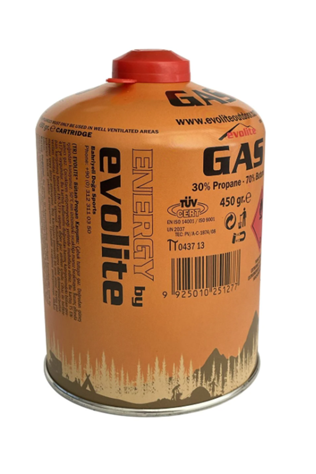 Evolite Propane Playoff 450 Gr Vidalı Kartuş