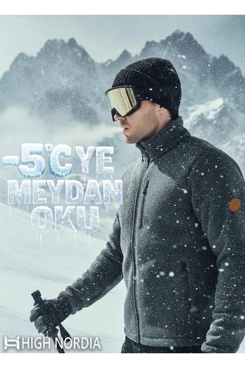 High Nordia Playoff Ever Wool Dış Katman Merino Ceket Gri