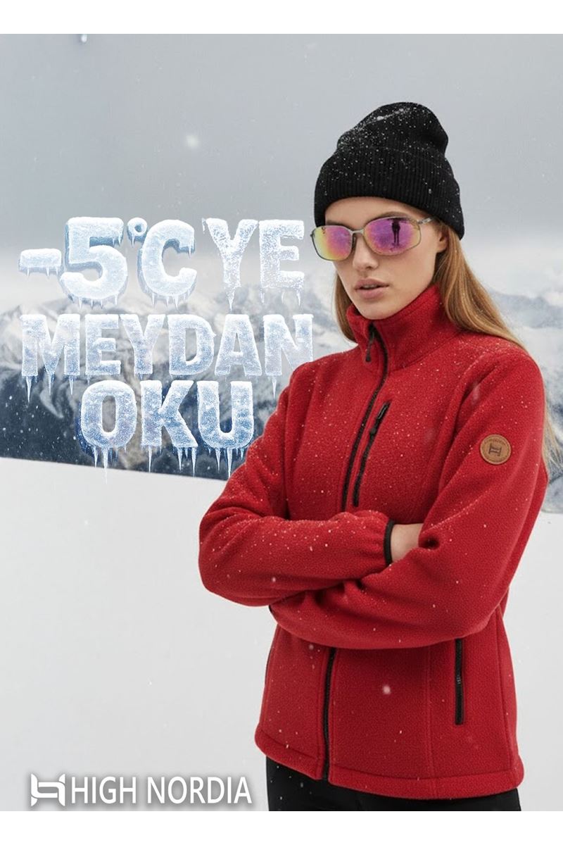 High Nordia Playoff Ever Wool Dış Katman Merino Ceket Kırmızı