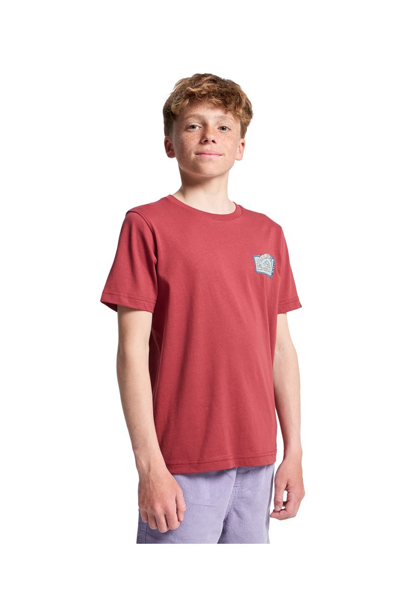 QUIKSILVER HERITAGE SS Burnt Russet - Solid ERKEK ÇOCUK T-SHIRT