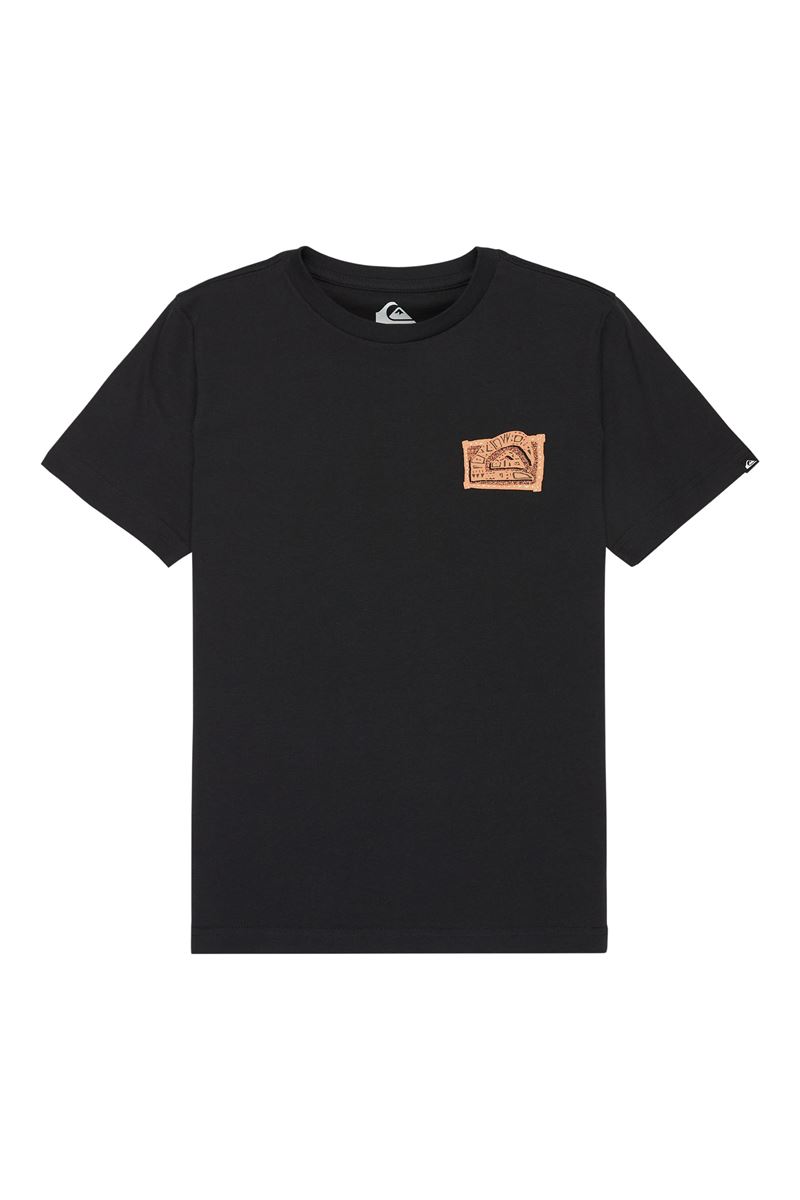 QUIKSILVER HERITAGE SS Anthracite - Solid ERKEK ÇOCUK T-SHIRT