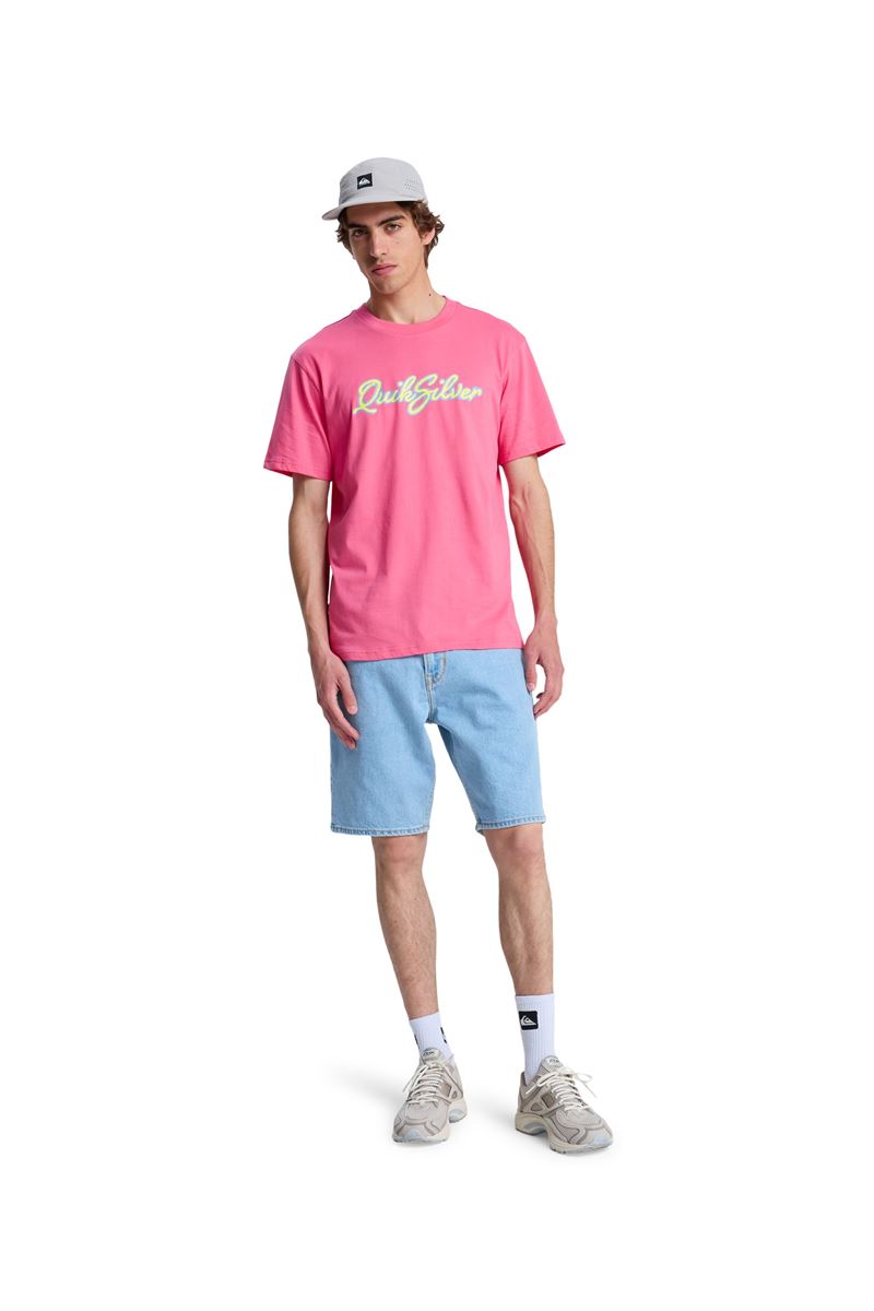 QUIKSILVER MALIBU Pink Lemonade - Solid ERKEK T-SHIRT