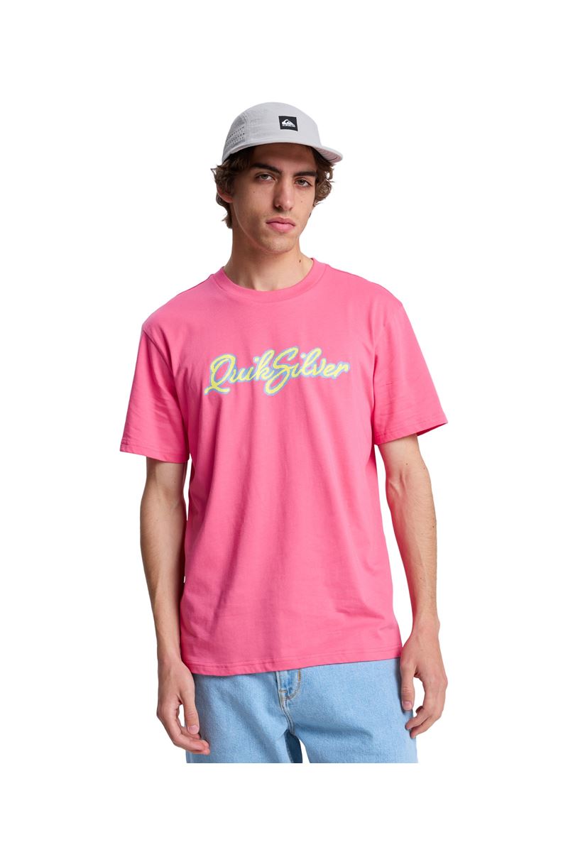 QUIKSILVER MALIBU Pink Lemonade - Solid ERKEK T-SHIRT