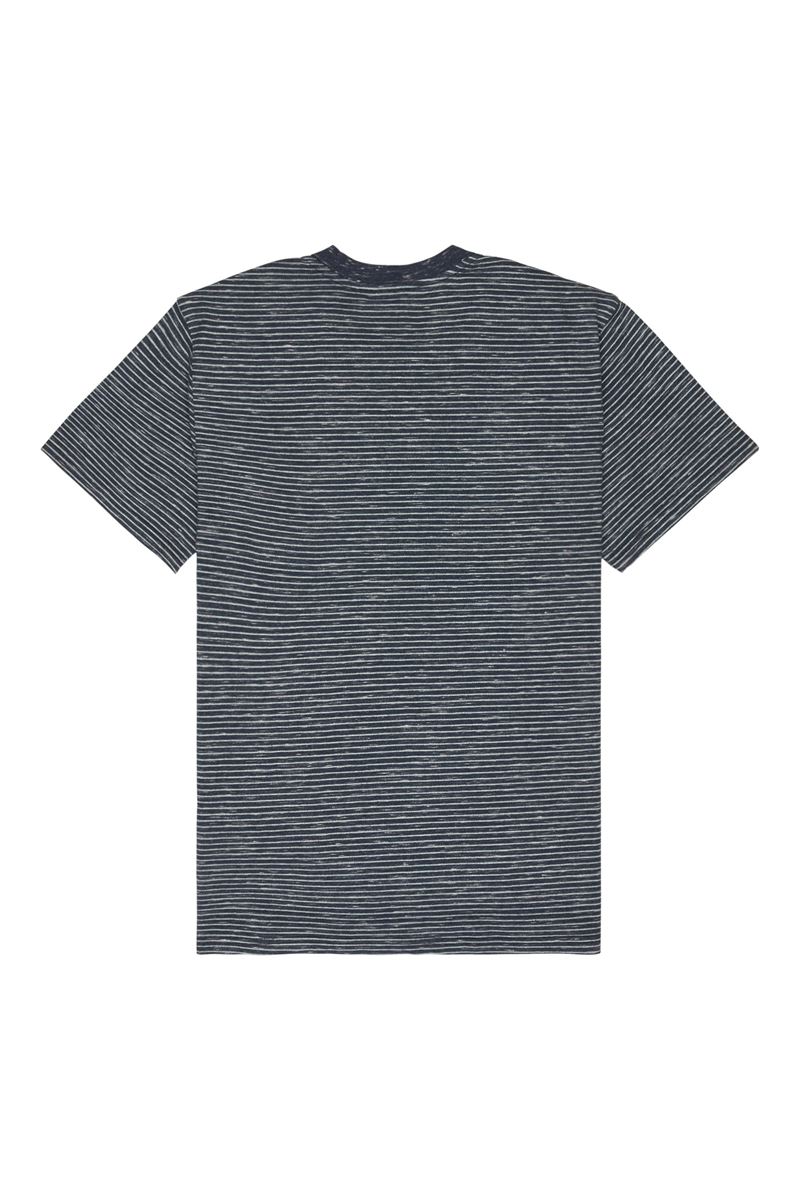 QUIKSILVER LOPAZ STRIPED S Total Eclipse - Stripe_1 ERKEK T-SHIRT