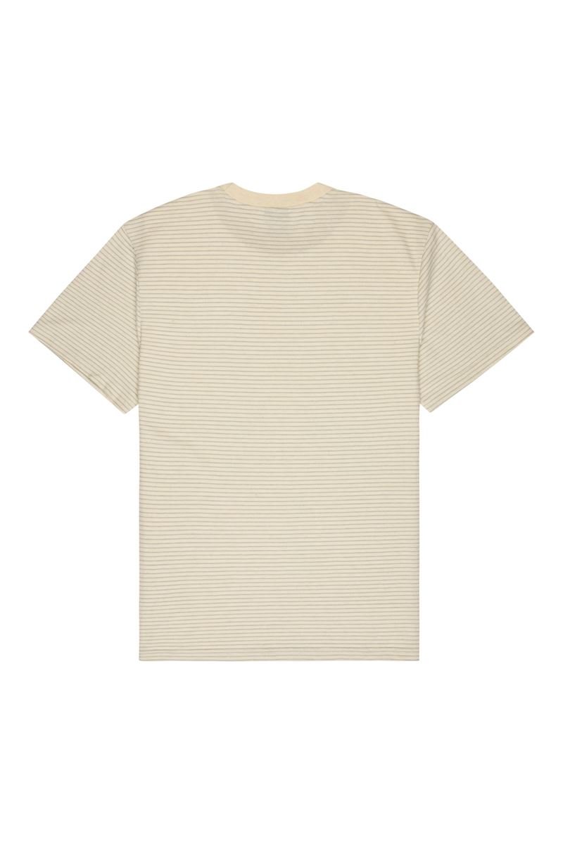QUIKSILVER LOPAZ STRIPED S Snow White - Stripe_1 ERKEK T-SHIRT