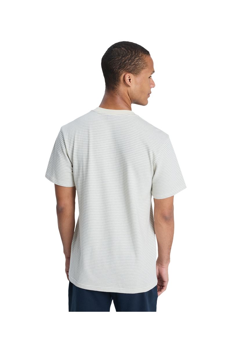 QUIKSILVER LOPAZ STRIPED S Snow White - Stripe_1 ERKEK T-SHIRT