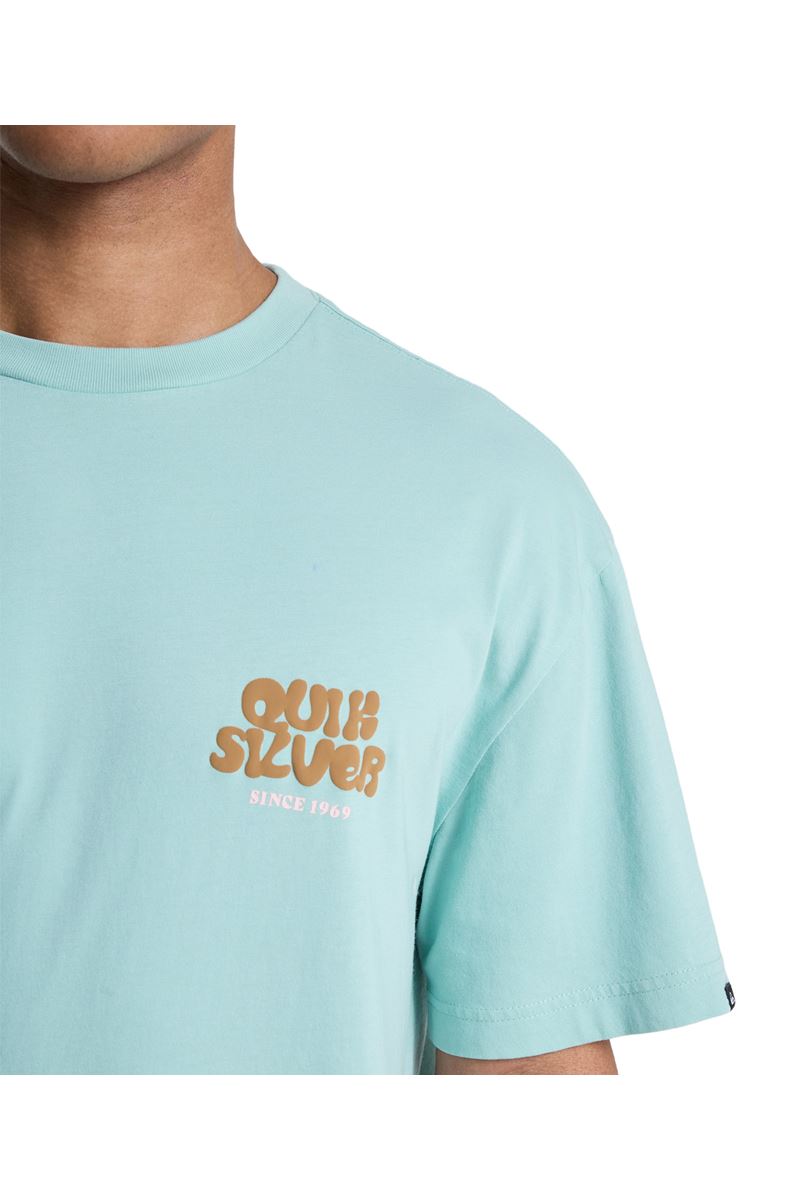 QUIKSILVER FRUITS TIDE Blue Haze - Solid ERKEK T-SHIRT