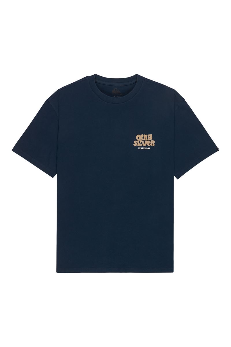 QUIKSILVER FRUITS TIDE Total Eclipse - Solid ERKEK T-SHIRT