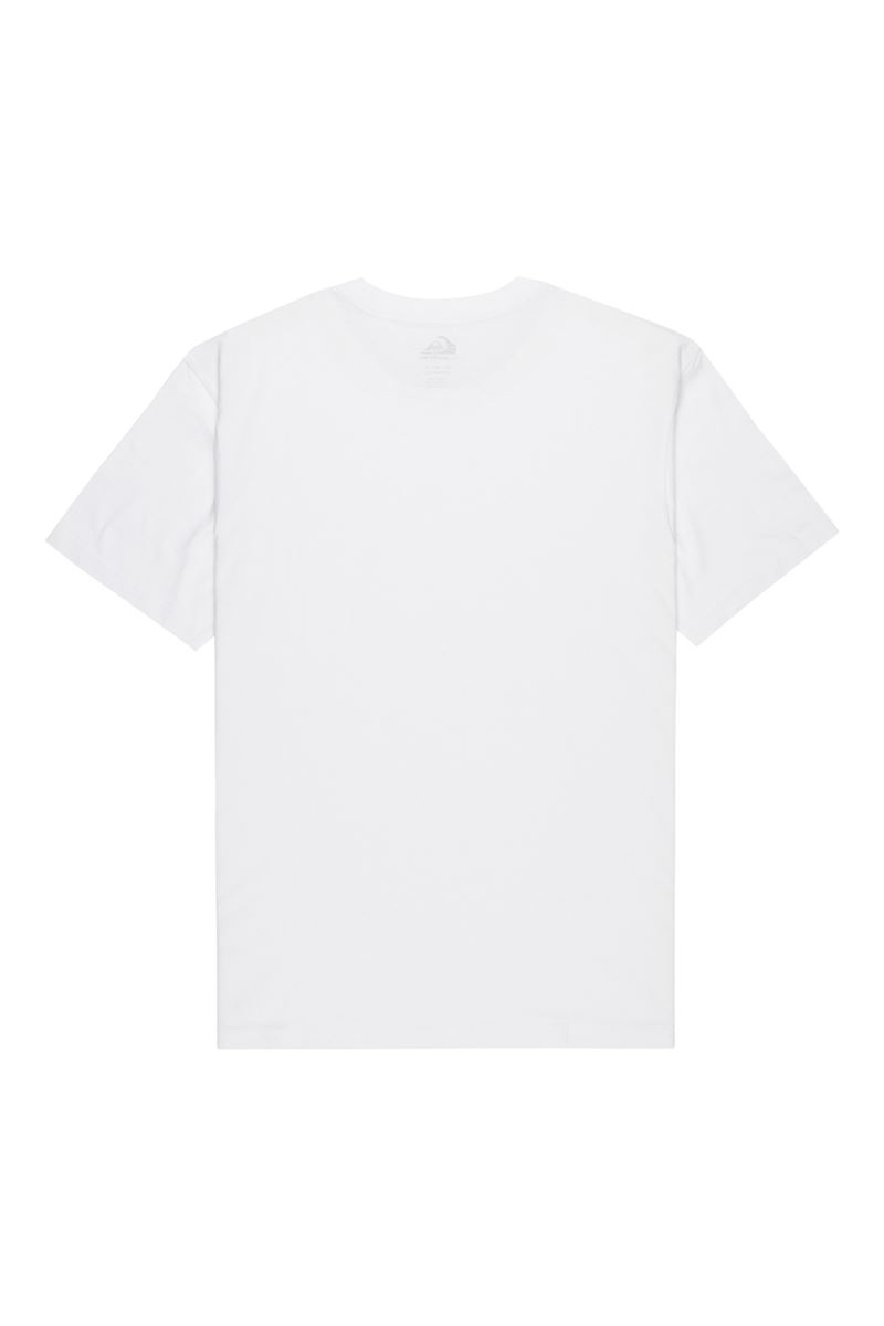 QUIKSILVER EV STARTING GRI Bright White - Solid ERKEK T-SHIRT