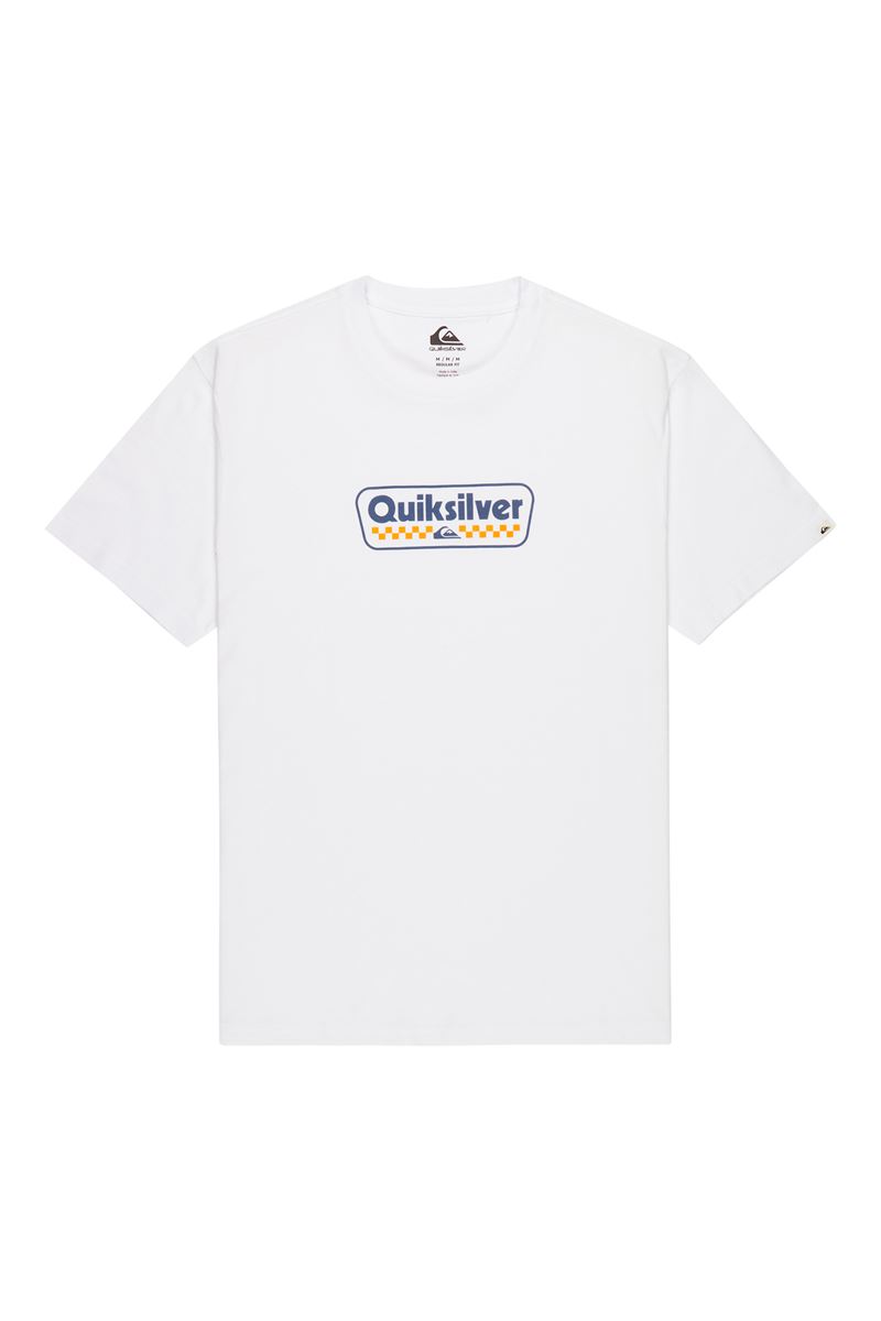 QUIKSILVER EV STARTING GRI Bright White - Solid ERKEK T-SHIRT