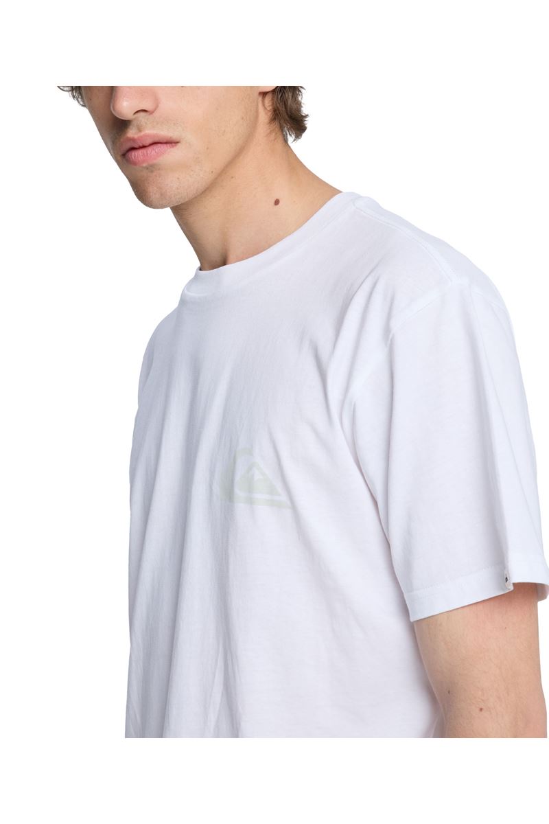 QUIKSILVER EV MINI LOGO Bright White - Solid ERKEK T-SHIRT