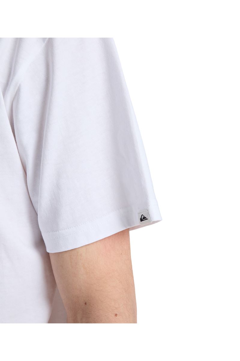 QUIKSILVER EV MINI LOGO Bright White - Solid ERKEK T-SHIRT