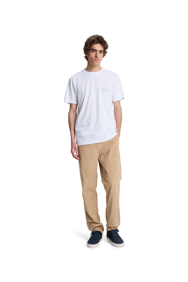 QUIKSILVER EV MINI LOGO Bright White - Solid ERKEK T-SHIRT