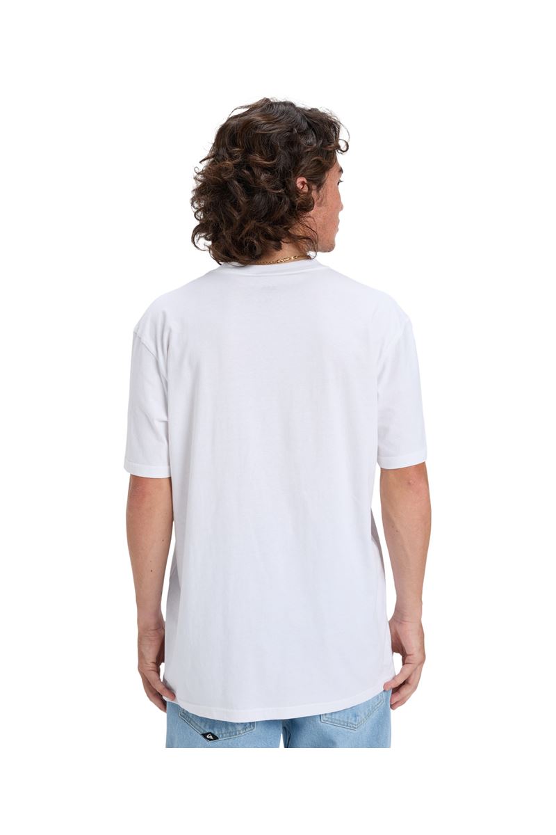 QUIKSILVER EV MINI LOGO Bright White - Solid ERKEK T-SHIRT