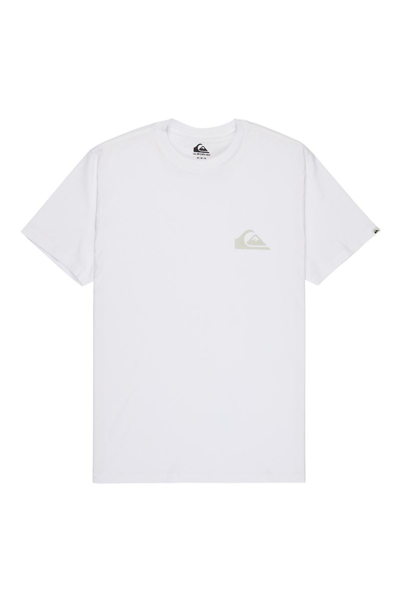QUIKSILVER EV MINI LOGO Bright White - Solid ERKEK T-SHIRT
