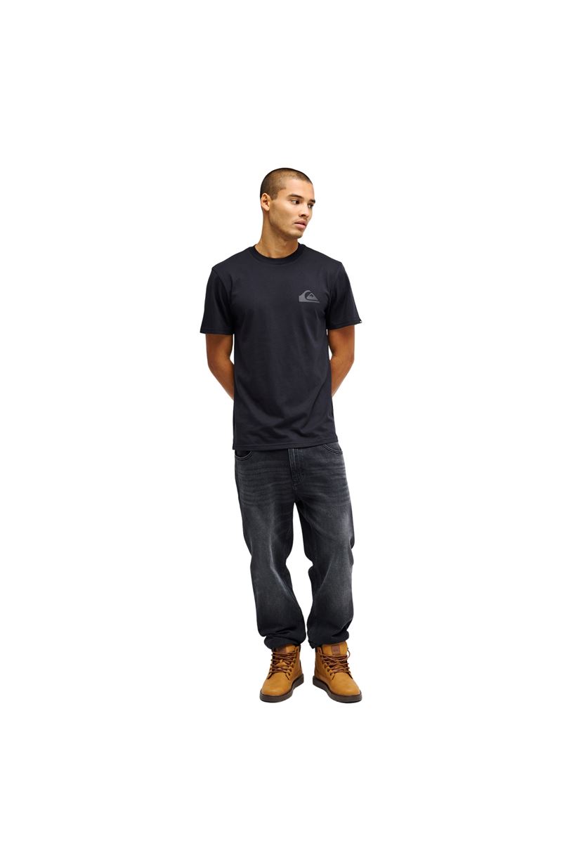 QUIKSILVER EV MINI LOGO Anthracite - Solid ERKEK T-SHIRT