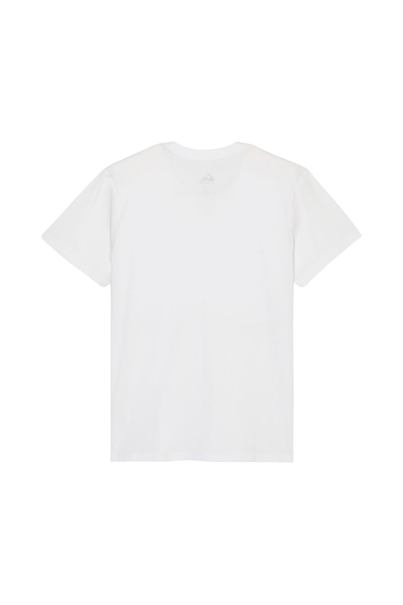 QUIKSILVER EV COMP LOGO Bright White - Solid ERKEK T-SHIRT
