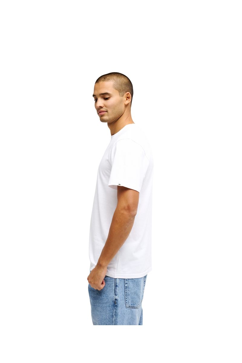QUIKSILVER EV COMP LOGO Bright White - Solid ERKEK T-SHIRT