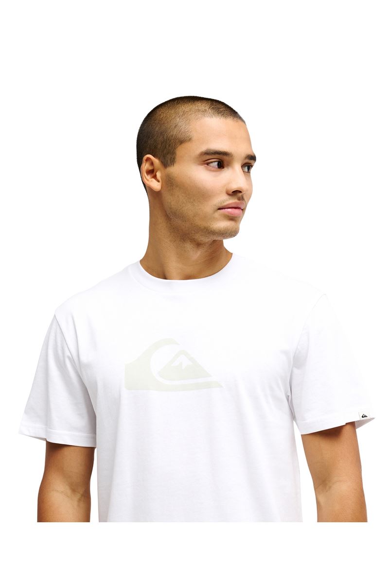 QUIKSILVER EV COMP LOGO Bright White - Solid ERKEK T-SHIRT