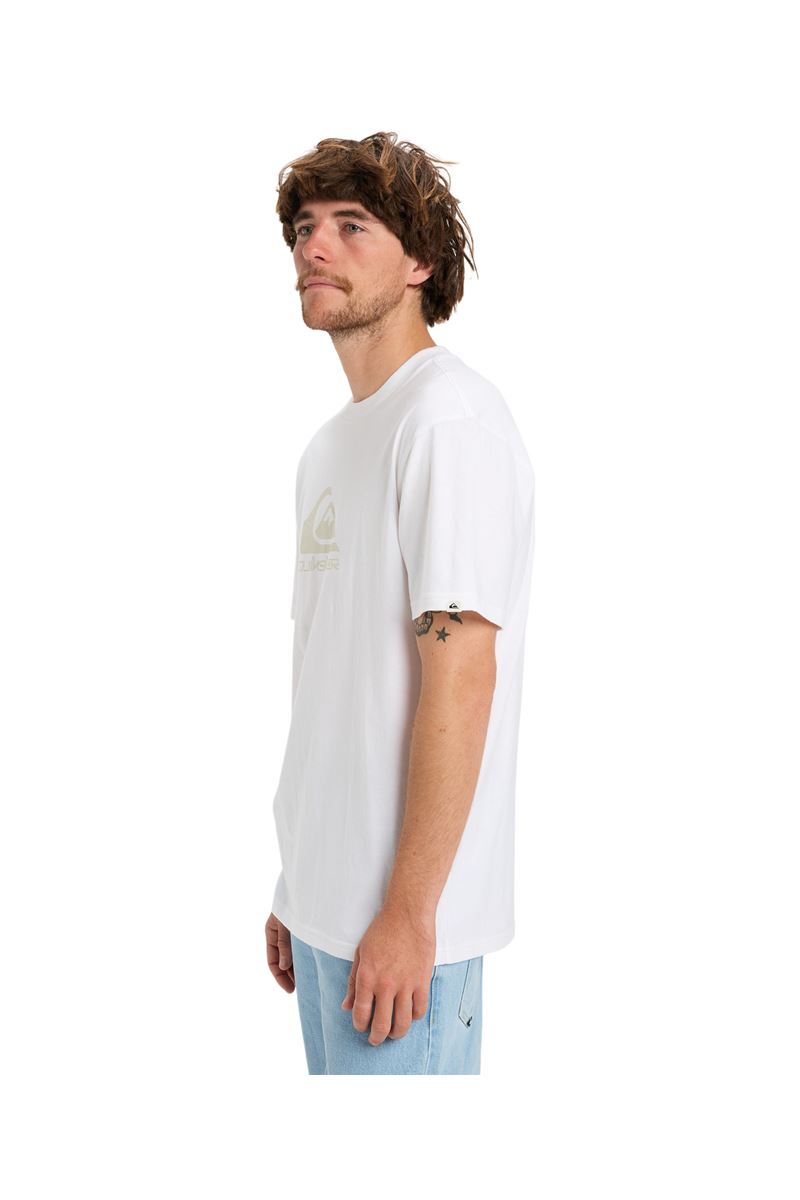 QUIKSILVER EV COMP LOGO Bright White - Solid ERKEK T-SHIRT