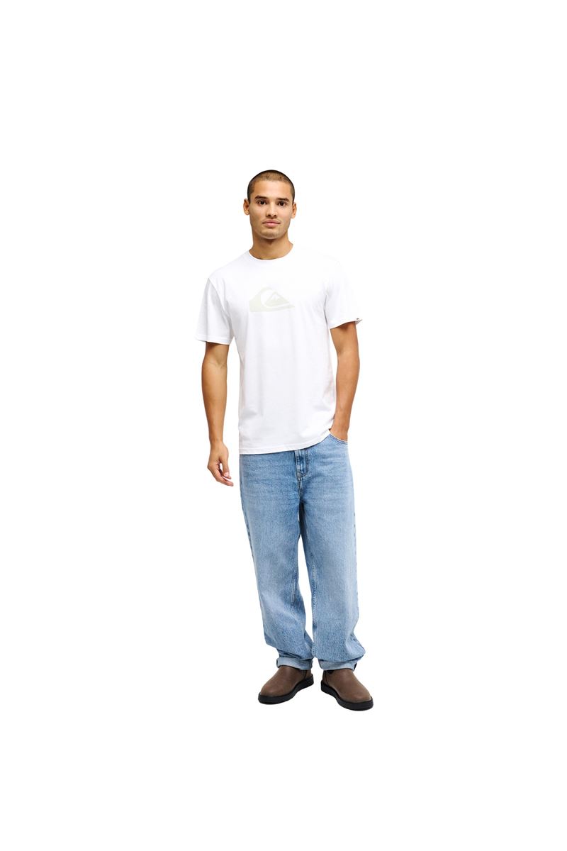 QUIKSILVER EV COMP LOGO Bright White - Solid ERKEK T-SHIRT