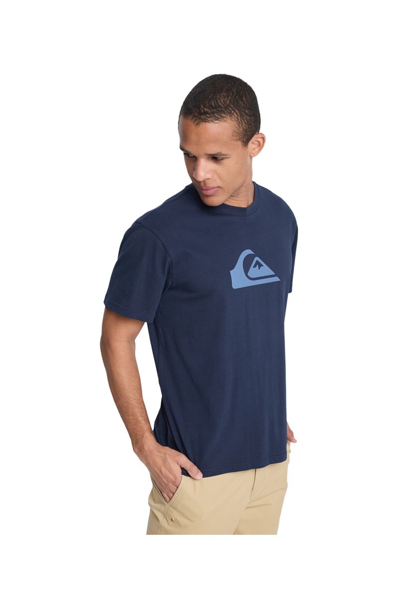 QUIKSILVER EV COMP LOGO Total Eclipse - Solid ERKEK T-SHIRT