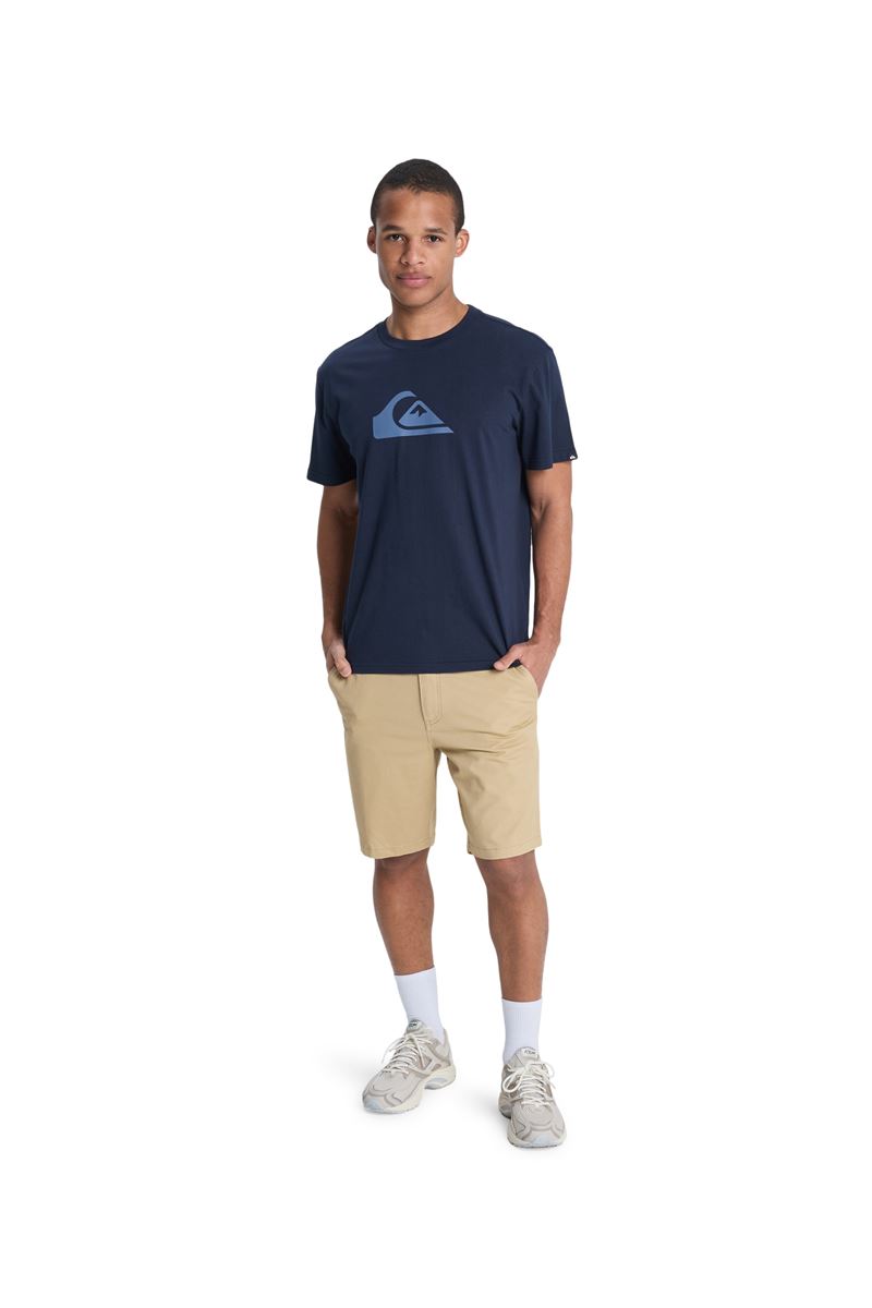 QUIKSILVER EV COMP LOGO Total Eclipse - Solid ERKEK T-SHIRT