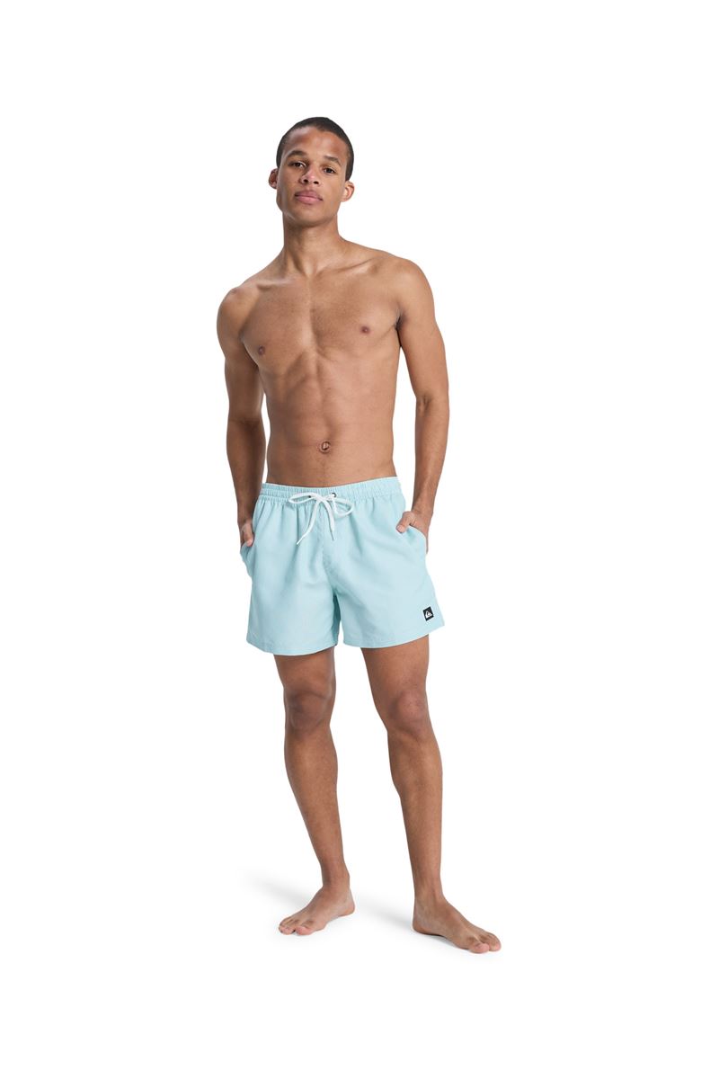 QUIKSILVER DELUXE 15 Aqua - Solid ERKEK VOLLEY SHORT