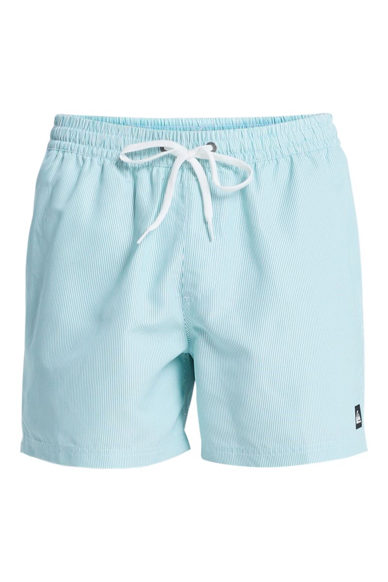 QUIKSILVER DELUXE 15 Aqua - Solid ERKEK VOLLEY SHORT