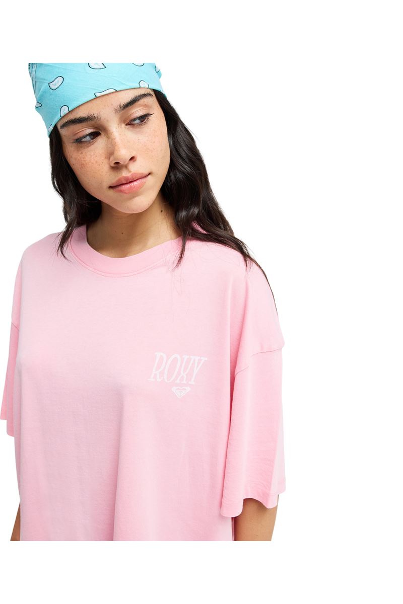 ROXY TALLOVERSIZE WA Sachet Pink - Solid KADIN T-SHIRT
