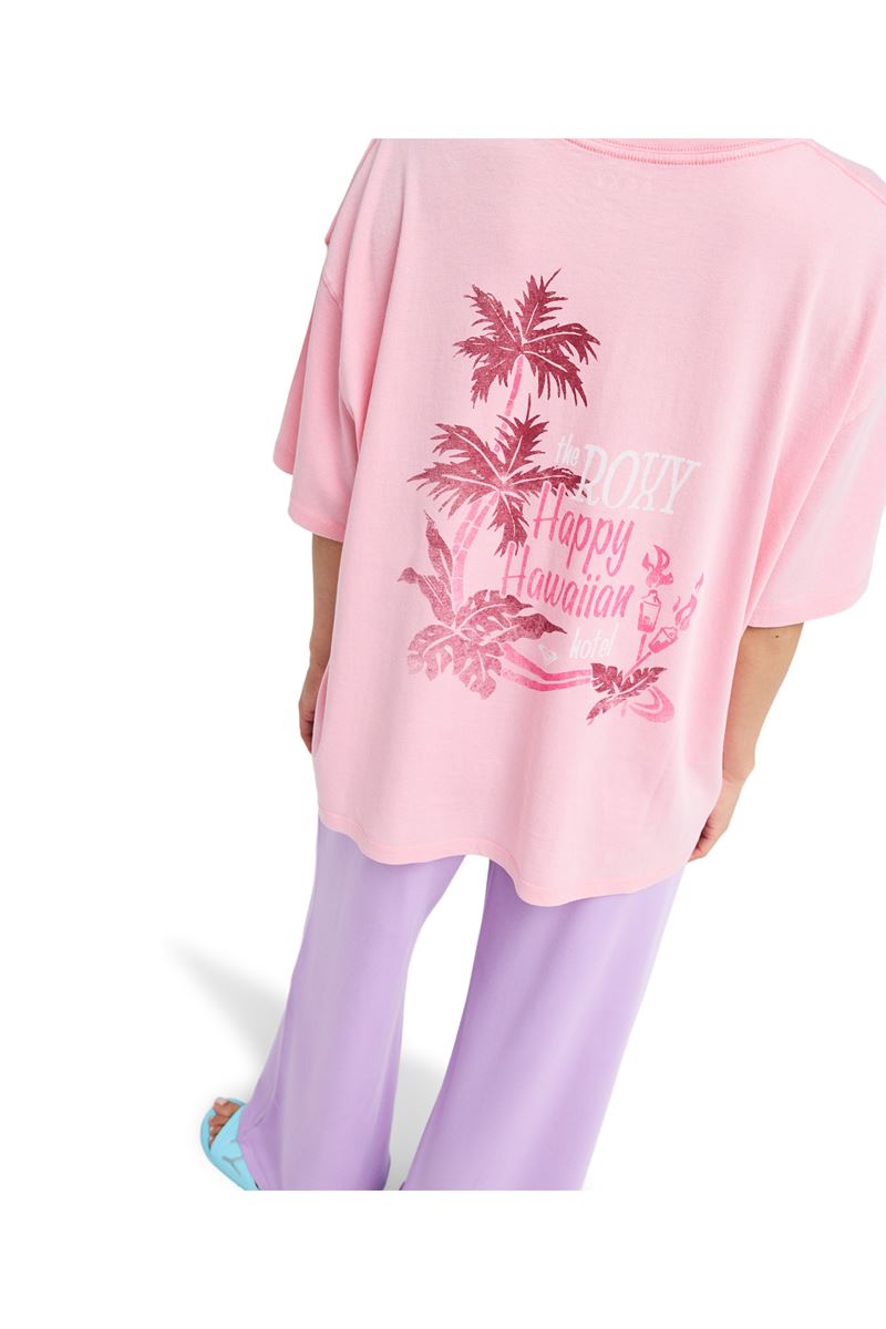 ROXY TALLOVERSIZE WA Sachet Pink - Solid KADIN T-SHIRT