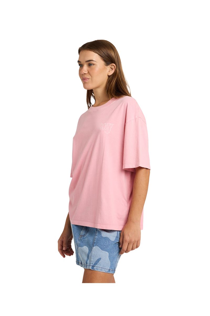 ROXY TALLOVERSIZE WA Sachet Pink - Solid KADIN T-SHIRT