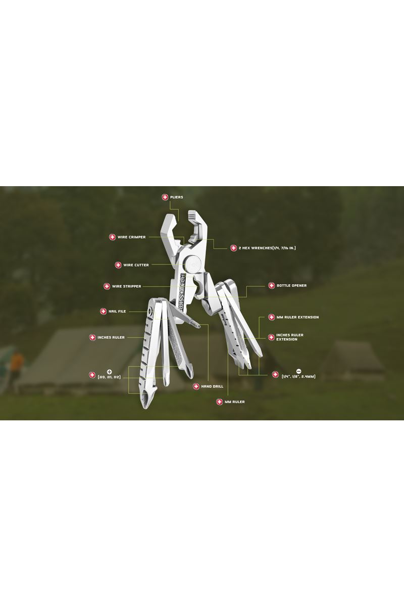 Swiss+Tech 19-IN-1 Micro-Max Multi Tool ST53100