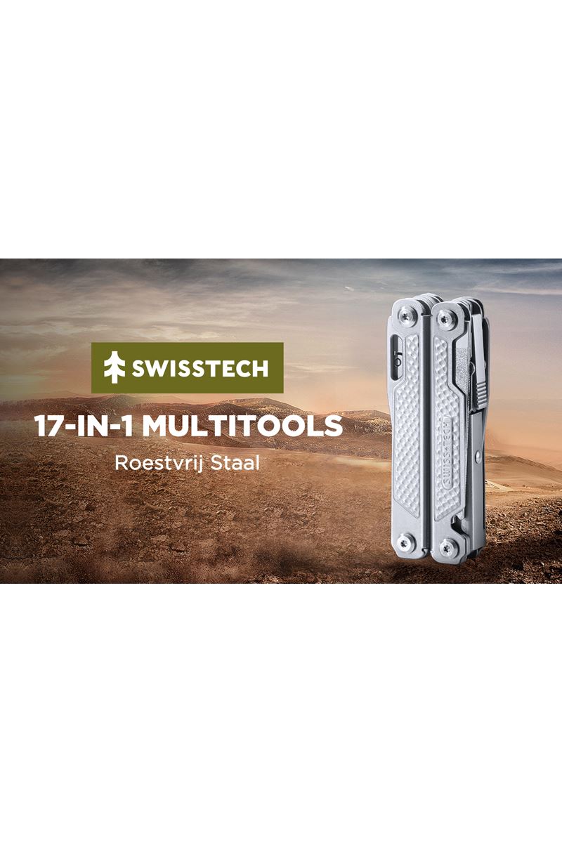 Swiss+Tech SwissTech 17-IN-1 Multi-Tools(Satin Polish) ST021006