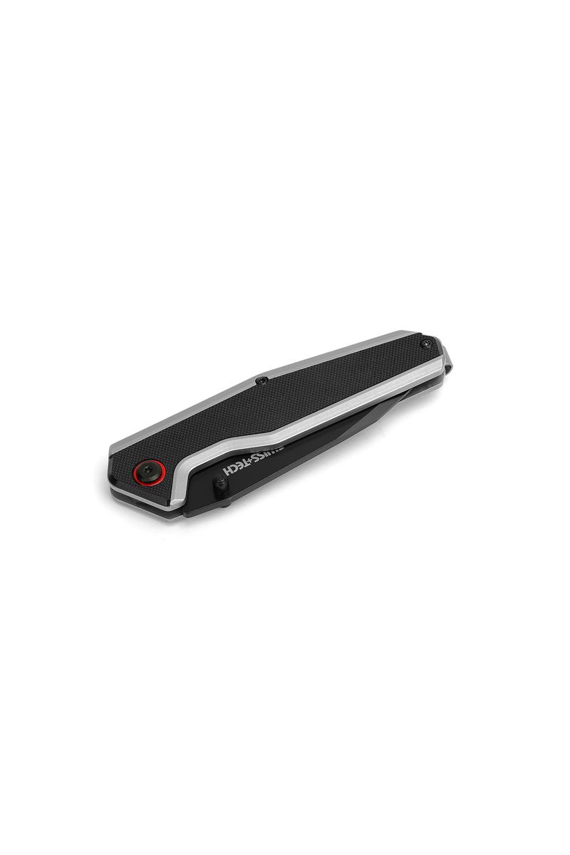 Swiss+Tech SS&G10 Folding Knife-Black TiNi ST014004