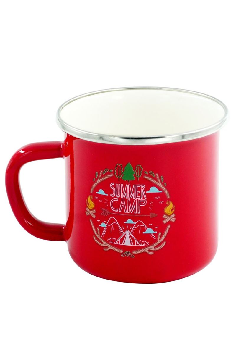 Orcamp Emaye Kupa Kırmızı 330 ml
