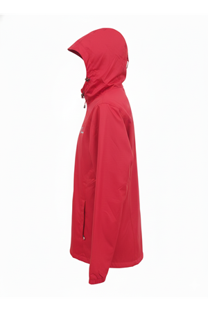 Ziege - Playoff Kırmızı  Kapüşonlu Yağmurluk & Rüzgarlık Teknik Ceket