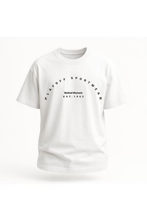 Playoff Spor T-Shirt Beyaz