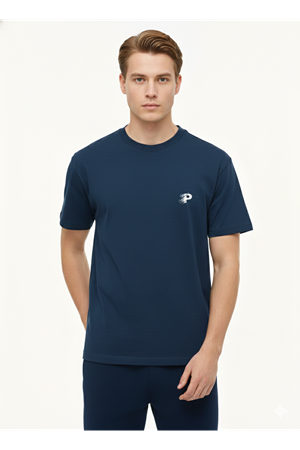 Playoff P T-Shirt Mavi