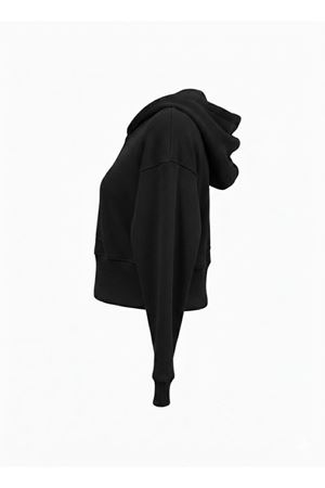 Playoff Crop Kesim Fermuarlı Eşofman Üstü Siyah