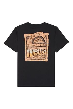 QUIKSILVER HERITAGE SS Anthracite - Solid ERKEK ÇOCUK T-SHIRT