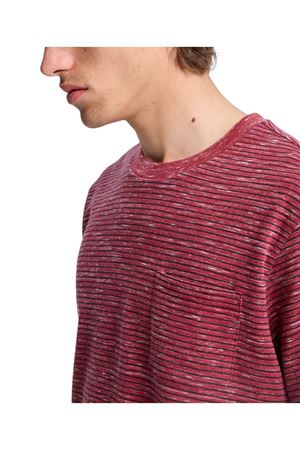 QUIKSILVER LOPAZ STRIPED S Burnt Russet - Stripe_1 ERKEK T-SHIRT