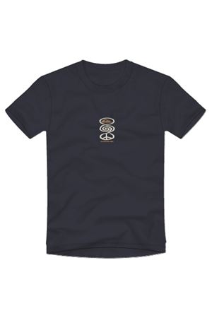 QUIKSILVER HARMONY SPIRAL Total Eclipse - Solid ERKEK T-SHIRT