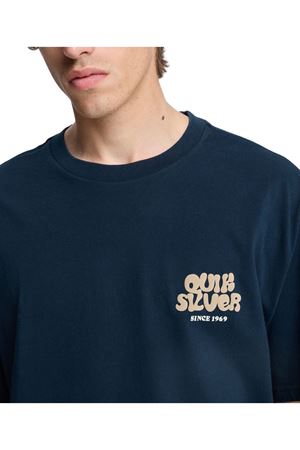 QUIKSILVER FRUITS TIDE Total Eclipse - Solid ERKEK T-SHIRT