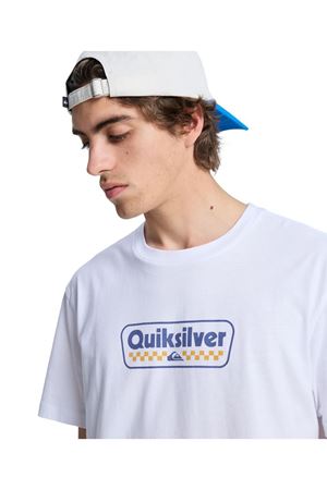 QUIKSILVER EV STARTING GRI Bright White - Solid ERKEK T-SHIRT