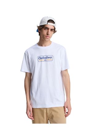 QUIKSILVER EV STARTING GRI Bright White - Solid ERKEK T-SHIRT
