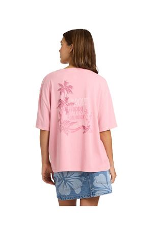 ROXY TALLOVERSIZE WA Sachet Pink - Solid KADIN T-SHIRT